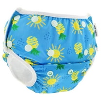 Acorn Baby Swim Diaper - Blue Sunny Pineapple Adjustable Swimming Diaper