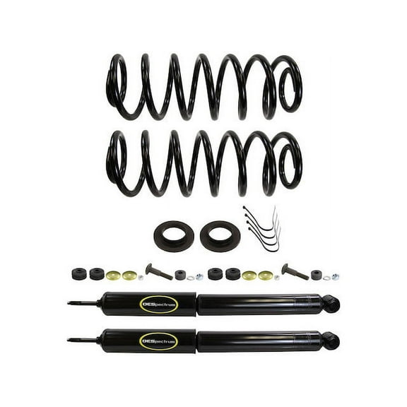 Rear Air Spring to Coil Spring Conversion Kit - Compatible with 1990 - 2002 Lincoln Town Car Sedan 1991 1992 1993 1994 1995 1996 1997 1998 1999 2000 2001