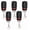 Rd-433 MHz-LOCK kit5, variant on 433.92MHz 4-Button Copy Cloning Remote Control | Comes with Free Battery & Key Fob | Fits Garage Door Gate Rolling Door RD433- ARROW -5PCS