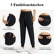 thumbnail image 5 of 1 pantalón cargo para correr para mujer, color negro, M, 5 of 6