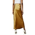 thumbnail image 5 of purcolt Satin Skirts for Women High Waist Elegant Flared Midi Skirt Dressy Casual Work Office Fishtail Long Skirt for Cocktail Wedding, 5 of 9