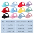 thumbnail image 3 of Ear Hole Dog Baseball Cap Adjustable Neck Strap Outdoor Sun Hat for Small Medium Dogs Green S, 3 of 9