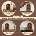 thumbnail image 5 of WGYPRIME Arch Cat Litter Box Enclosure, Modern Indoor Cat House with Two-Level Cozy Haven for 2 Cats, Large Cat Washroom, 5 of 11