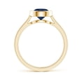 thumbnail image 2 of Angara Natural 1.6 Ct. Blue Sapphire Solitaire Ring in 14K Yellow Gold for Women (Ring Size: 11.5), 2 of 9