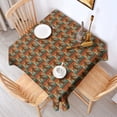 thumbnail image 2 of Multicolor Bigfoot and Text Pattern Square Tablecloth,Waterproof Square Table Cover,Wipeable Spillproof Washable Table Cover for Home Kitchen Party Decor 52"x52"(132x132cm), 2 of 6
