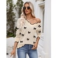 thumbnail image 5 of Zeagoo Women's Fall Sweater Casual Long Sleeve Lightweight Ribbed Knit Pullover Sweaters Dressy Casual Tops, 5 of 6