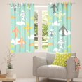 thumbnail image 3 of Airplane Curtains 38"x45" Set of 2 Panels,Cartoon Aircrafts Window Curtains & Drapes Cute Flying Plane Blackout Curtains Kawaii Planes Clouds Darkening Curtains Airplane Decor Room, 3 of 6