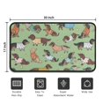 thumbnail image 5 of Cute Cartoon Dachshund Door Rugs,Washable Non Slip Door Mats Indoor,Decorative Door Mats,Entry Mat Indoor for Entrance,Bedroom,Kitchen,Bathroom,30"x17", 5 of 6