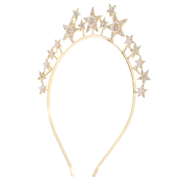 Raindrops Bridal Headpiece Women Pearl Headband Bride Elegant Design for Weddings 1 Piece