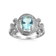 thumbnail image 2 of Anillos femeninos de lujo de Plata de Ley 925, anillos de circ贸n de corte redondo para mujer, 4 garras, promesa de amor, boda, regalo de joyer铆a de moda, 2 of 2