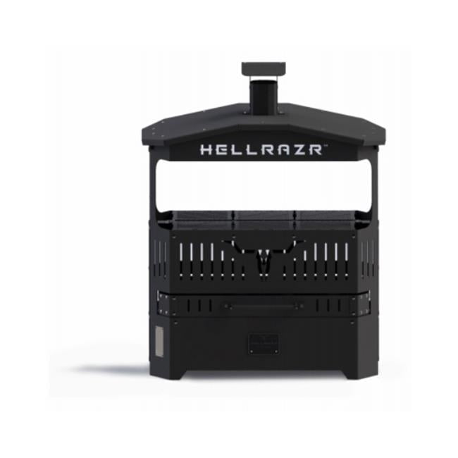 Hellrazr 114453 Tomb Charcoal Grill Smoke House & Fire Pit