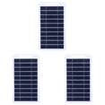 thumbnail image 1 of 3uds. Cargador de batería impermeable del panel de la célula solar de 2W 5V para acampar mochilero que camina, 1 of 2