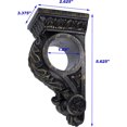 thumbnail image 4 of MERIVILLE Chatecu Drapery Sconce, Corbel Bracket, Drapery Scarf Swags, Wall Décor, Burnt Gold, 2Pcs, 4 of 5