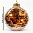 thumbnail image 6 of Christmas Light Up Crystal Clear Ornament Balls - Magic Winter World Scene, 3.15" Xmas Tree Hanging Decor with Warm Light, Reusable Sturdy Decor for Xmas Tree Home Mantel Window Festive Party, 6 of 6