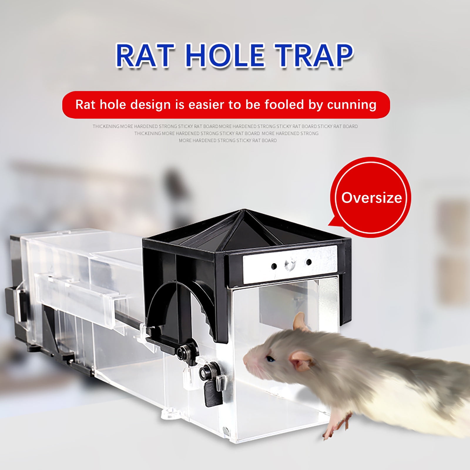 qucoqpe Humane Mouse Trap, Catch and Release Mouse Traps, Outdoor Use Easy to Set, Rodent Mouse