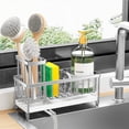 thumbnail image 1 of Soporte de esponja Cisily Silver para fregadero de cocina de acero inoxidable, 1 of 5