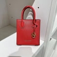 thumbnail image 2 of Michael Kors by Mercer Women's Pebbled Leather Crossbody Bag, Flame Red, 2 of 7