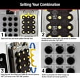 thumbnail image 4 of Master Lock Black Outdoor Key Lock Box with Push Buttons to Hide a Key, Easily Set, Share, and Change Combination for Tenants, Guests, Clients, Move Between Listings, 5422E, 4 of 9