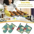 thumbnail image 6 of Cartoon Creativity Shot Oven Mitts and Pot Holders Sets Baking Sets for Kitchen BBQ Gloves Heat Resistant Cooking Cartoon 4 Pieces, 6 of 8