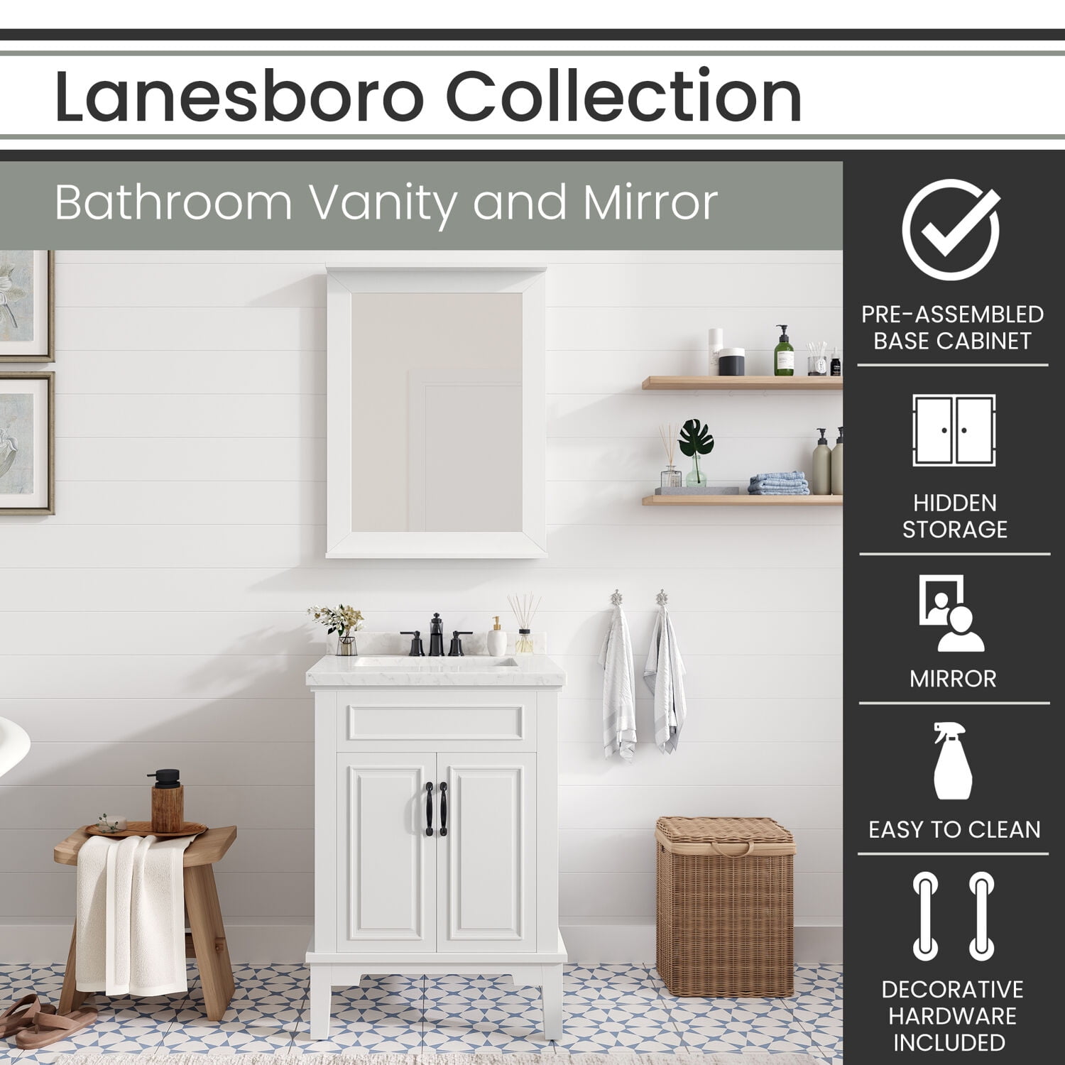 Hanover Lanesboro 36'' Vanity Cabinet with Sink Combo for Hanover Lanesboro 36'' Vanity Cabinet with Sink Combo for