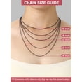 thumbnail image 5 of FOCALOOK Black Chain Necklace for Women Stainless Steel Hypoallergenic Rolo Cable Replacement Chains for Pendant Jewelry Gift for Girlfriend 1.4MM 20", 5 of 7