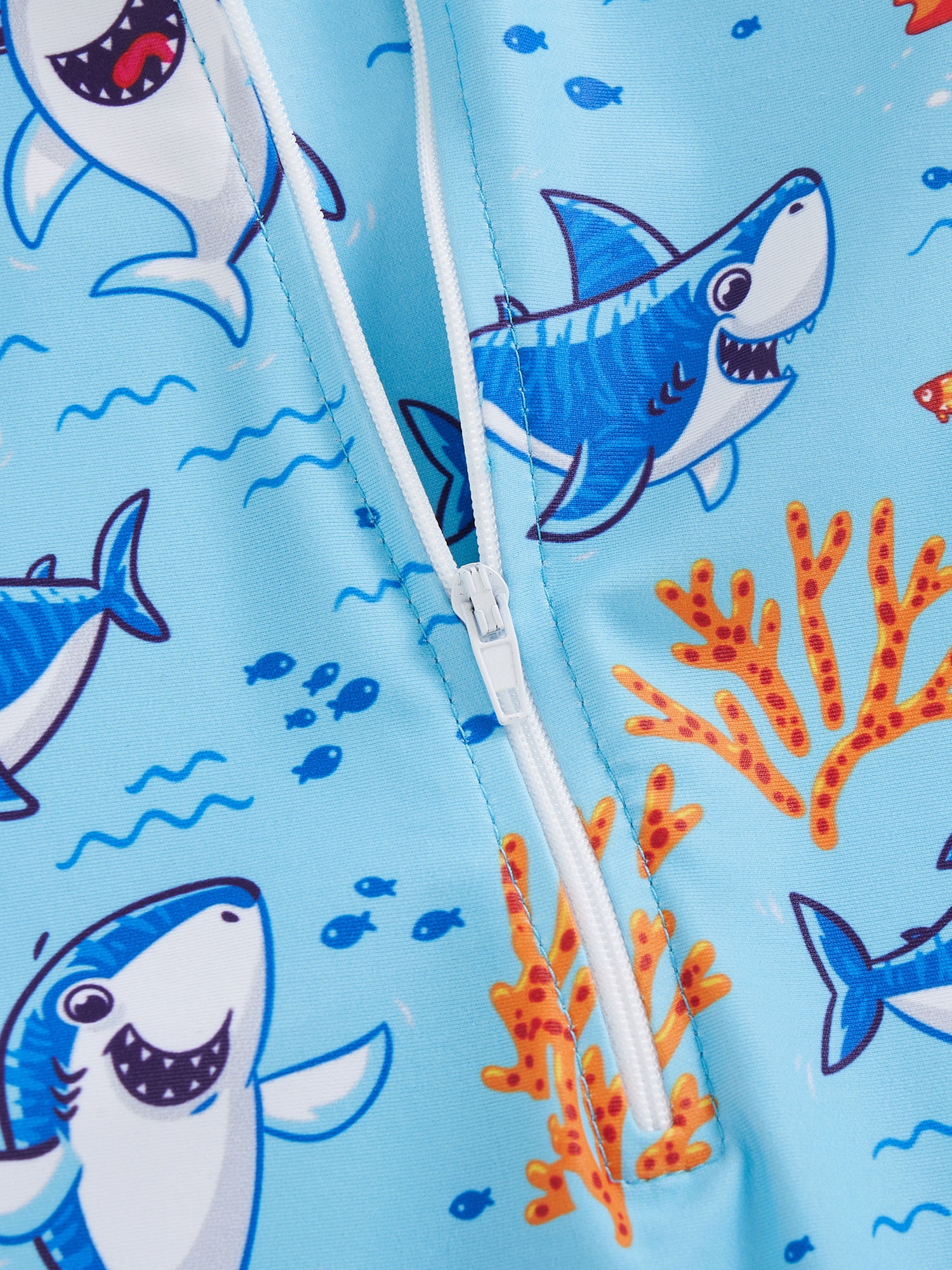 Fish Pattern Rash Guard Boys Rash Guard One Piece Toddler Boy Long Sleeve Rash Guard Swimsuit ...