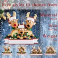 thumbnail image 4 of 2022 Christmas Ornament, Personalized Deer Christmas Tree Ornaments, DIY Christmas Trees Hanging Decorations for Gift, Popular Mini Indoor Resin Christmas Ornaments in 2022, Family 2-6, 4 of 5
