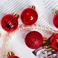 thumbnail image 4 of 36Pcs Christmas Balls Ornaments, 1.18" Shatterproof Plastic Balls for Xmas Trees, Party & Home Decor, Hanging Tree Ball Ornaments for Christmas with 5 Styles (Glossy/Matte/Prismatic/Glitter/Disco), 4 of 5