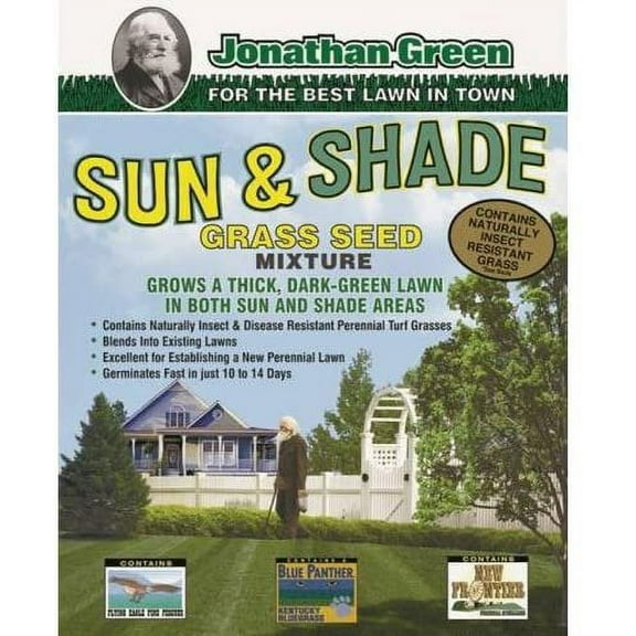 JONATHAN GREEN TURF 12002 2250 sq. ft. Sun and Shade Grass Seed, 3 lb