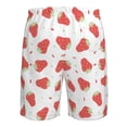 thumbnail image 6 of Naloa Hand Drawn Strawberry Men's Beach Shorts, Surfing shorts, Swim trunks, Quick Dry Swim Trunks for Surfing Beach Fun - X-Large, 6 of 9