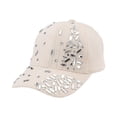 thumbnail image 3 of Breezora Breathable Sequins Sports Cap for Women Adjustable Baseball Hat Casual Chic Design for Summer, 3 of 4
