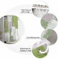 thumbnail image 6 of Sage Green Bathroom Curtain 96 Inch Shower Curtain with Hooks, Modern Geometric Grey Oil Painting Abstract Waterproof Polyester Bath Curtain Washable Bathtub Curtain 72''x 96'', 6 of 6