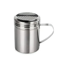 ACDANC 0 oz. Stainless Steel Dredge Condiment and Spice Shaker with Easy Grip Handle