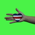 thumbnail image 2 of Costa Rica Flag Patch Hispanic Country Heart Embroidered Iron on, 2 of 2