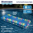 thumbnail image 6 of (2 pack) Bluescape LED Pool Raft – Inflatable Color-Changing LED Light-Up Pool Float, Waterproof Lounge Raft, 6 of 8