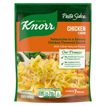 Knorr Pasta Sides Chicken Fettuccine, Cooks in 8 Minutes, No Artificial Flavors, No Preservatives, No Added MSG 4.3 oz