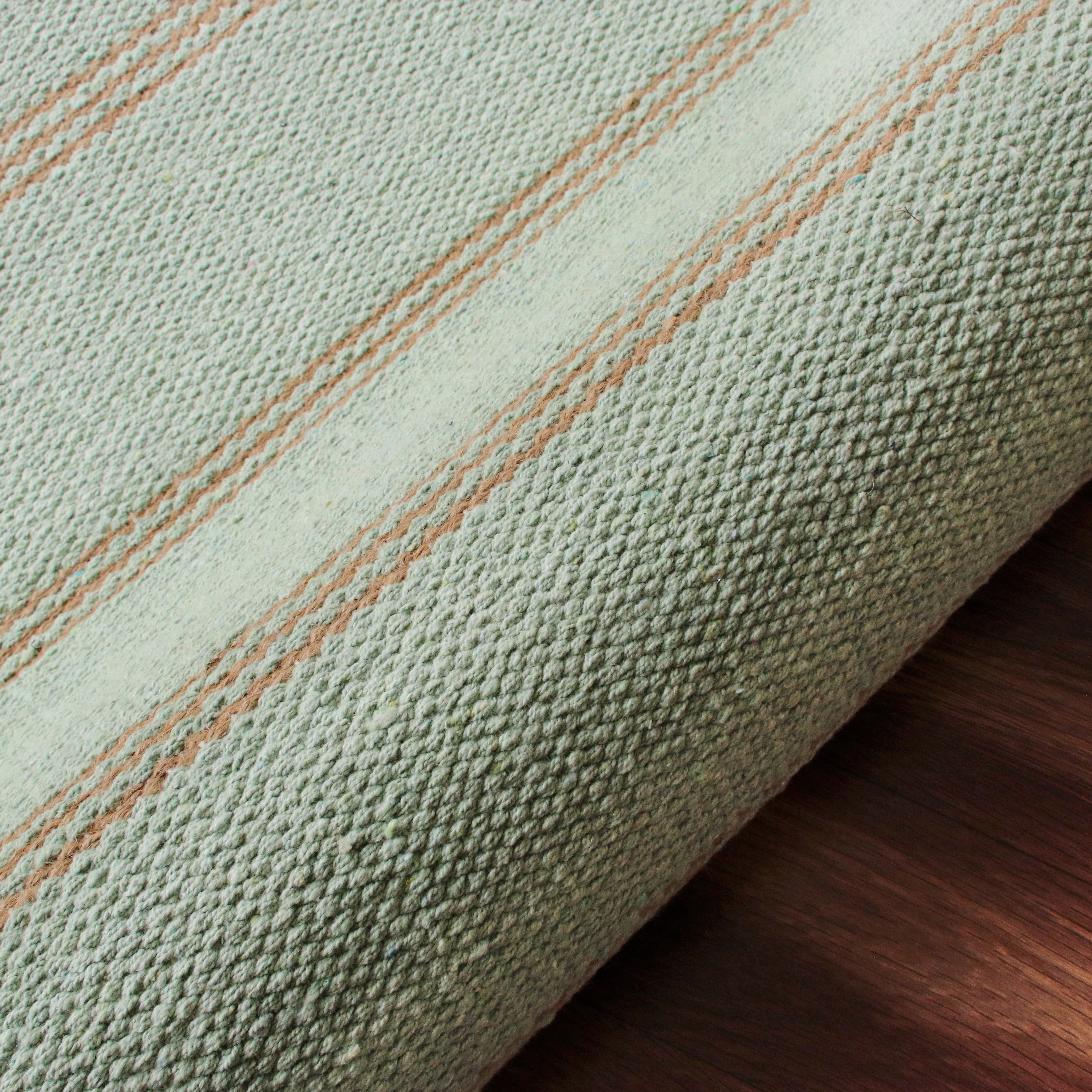 Ox Bay Striped Hand-Made Area Rug, 12' x 9'