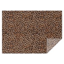 Brown and Black Leopard Print Rectangle Tablecloth 60"x84",Waterproof Polyester Rectangle Table Cloth, Wipeable Spillproof Polyester Tablecloth for Dining, Camping, Indoor and Outdoor