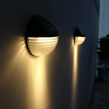 

LED light Solar Power Sensor 6 Wall Outdoor Garden Fence Waterproof Lamp