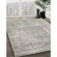 thumbnail image 3 of Ahgly Company Machine Washable Indoor Round Contemporary Pale Silver Gray Area Rugs, 7' Round, 3 of 7