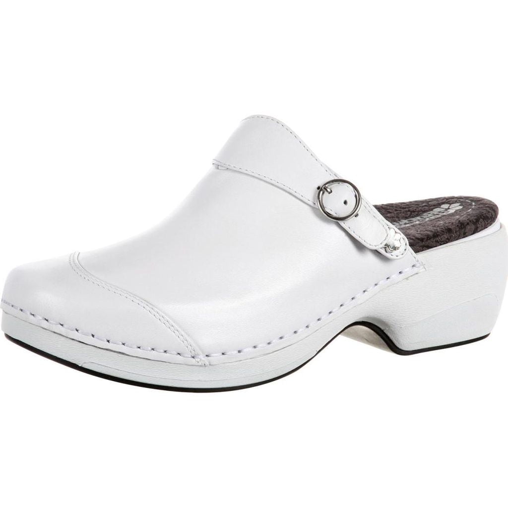Rocky 4EurSole Black Leather 3 in 1 Work Nurse Comfort Clog Shoe NEW