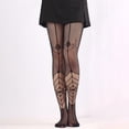 thumbnail image 2 of Fgnfyis Bas Collants Résille Noirs d'Halloween pour Femmes Motif Bas pour Femmes Design Tenue de Fête Noir, 2 of 3