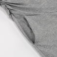 thumbnail image 5 of Women Maternity Shorts Over Belly Casual Soft Pregnancy Yoga Shorts Workout Stretchy Pants with Pockets Gray L, 5 of 7