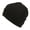 Black, variant on Rib Cable Knit Beanie Hat Winter Skull Ski Cap with Zigzag Stripe
