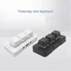 thumbnail image 2 of MK321BT 3-Key Mini Customized Mechanical Keyboard Blue Switch USB+BT Dual-Mode Connection for Game M, 2 of 5
