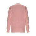 thumbnail image 5 of Women's Long Sleeve Sweatshirt Solid Color Pullover V-neck Sweater Casual Basic Fall Clothes Outfits Fashion Winter Clothing, 5 of 6