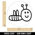 thumbnail image 2 of Sweet Bee Doodle Self-Inking Rubber Stamp Ink Stamper - Green Ink - Medium 1 Inch, 2 of 7