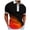 Orange, variant on FUZHIQ Men's Quarter Zip Polo Shirts Short Sleeve Gradient Print Casual Golf Polo Breathable Quick Dry Athletic Daily Wear Fashion Collared Shirt for Men,XXL