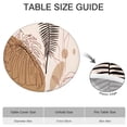 thumbnail image 6 of Brown Boho Plant Pattern Round Fitted Tablecloth with Elastic Edge,Dining Table Cover Waterproof,Outdoor Round Tablecloth for Camping,Dining,Indoor and Outdoor, 6 of 7