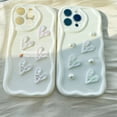 thumbnail image 4 of Funda Compatible Con Samsung A14 A13 A12 A53 A51 A52 A03 A04E A50 A30S A32 A34 A22 A23 A54 A24 A33 A30S Wave 3D Pearl Love Phone Case TPU Suave A Prueba De Golpes Protección Trasera, 4 of 4